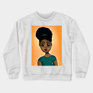 Cute black girl magic digital art Crewneck Sweatshirt